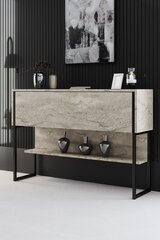 Консоль Luxe Travertine, черный цвет цена и информация | Столы-консоли | kaup24.ee