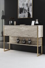 Консоль Luxe Travertine, золотистая цена и информация | Столы-консоли | kaup24.ee