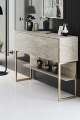 Консоль Luxe Travertine, золотистая цена и информация | Столы-консоли | kaup24.ee