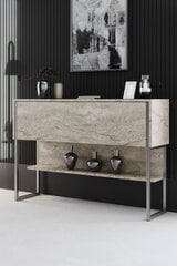 Консоль Luxe Travertine, серебристая цена и информация | Столы-консоли | kaup24.ee