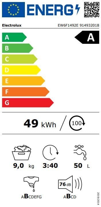 Electrolux EW6F1492E цена и информация | Pesumasinad | kaup24.ee