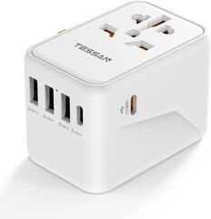 TESSAN Адаптер для путешествий 3xUSB и 2xUSB-C, TS-636DT цена и информация | Кабели и провода | kaup24.ee