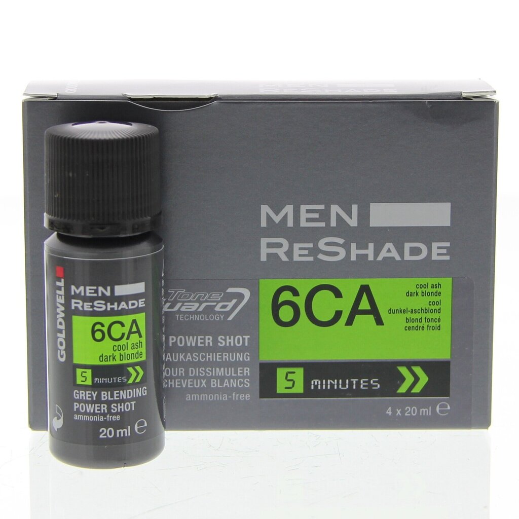 Juuksevärv Goldwell Men Reshade 6CA Cool Ash Dark Blonde 4 x 20 ml hind ja info | Juuksevärvid | kaup24.ee