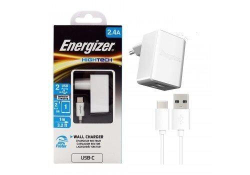 Seinalaadija Energizer ACW2BEUHC23, USB-C цена и информация | Mobiiltelefonide laadijad | kaup24.ee