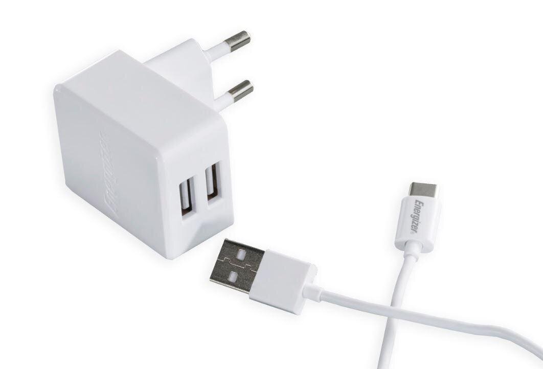 Seinalaadija Energizer ACW2BEUHC23, USB-C hind ja info | Mobiiltelefonide laadijad | kaup24.ee