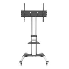 Mobiilne TV statiiv 50-92" kuni 70kg reguleeritava AV riiuliga цена и информация | Кронштейны и крепления для телевизоров | kaup24.ee