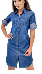 Denim kleit naistele, RIVER FLOVER, sinine hind ja info | Kleidid | kaup24.ee