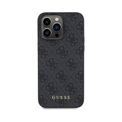 GUESS 4G Gold Logo для iPhone 15 Pro (6,1″) - Cерый цена и информация | Чехлы для телефонов | kaup24.ee