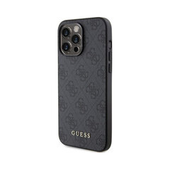 GUESS 4G Gold Logo для iPhone 15 Pro (6,1″) - Cерый цена и информация | Чехлы для телефонов | kaup24.ee