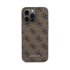 GUESS 4G Gold Logo для iPhone 15 Pro Max (6,7″) - Коричневый цена и информация | Чехлы для телефонов | kaup24.ee