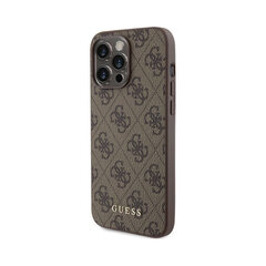 Originaal GUESS 4G Gold Logo iPhone 15 Pro Max (6,7″) - Pruun hind ja info | Telefoni kaaned, ümbrised | kaup24.ee