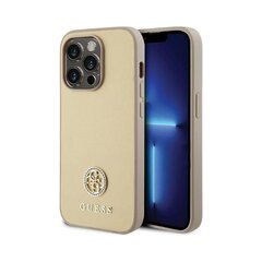 Originaal GUESS Strass Metal Logo iPhone 15 Pro - Kuld hind ja info | Telefonikaaned ja ümbrised | kaup24.ee