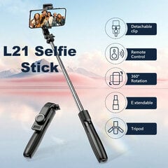 Selfipulk puldi ja statiiviga LIVMAN L21 hind ja info | Selfie sticks | kaup24.ee