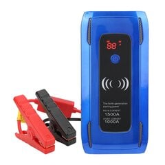 26000 mAh Car Jump Starter Power Bank Multifunktsionaalne 1500A Dual USB juhtmevaba kiirlaadimine 12V diiselmootoriga bensiinimootoriga autodele hind ja info | Starterid | kaup24.ee