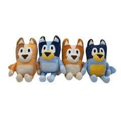 4 tk Bluey Family plüüsmänguasi Anime Plush simulatsiooniga Pet Dog Patrol Bingo täidisega nukk, 28cm hind ja info | Pehmed mänguasjad | kaup24.ee