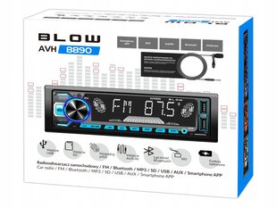 Автомобильная стереосистема с Bluetooth Blow AVH-8890 цена и информация | Автомагнитолы, мультимедиа | kaup24.ee