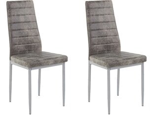 Набор из 2 стульев Kate, светло-серый цена и информация | Стулья для кухни и столовой | kaup24.ee