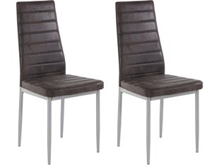 Комплект из 2-х стульев Kate, темно-серый цена и информация | Стулья для кухни и столовой | kaup24.ee