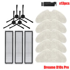 Rulli-/külgharjatarvikud Dreame D10s/D10s Pro robottolmuimeja, pestava hepa-filtriga, riidelappide vahetus hind ja info | Tolmuimejate lisatarvikud | kaup24.ee