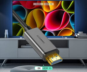 Кабель HDMI ANNNWZZD, 8K 60 Гц, HDMI 2.0, 48 Гбит/с, 4K 120 Гц, 10 м цена и информация | Кабели и провода | kaup24.ee