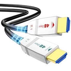 Кабель HDMI FeizLink 8K, 20 м, HDMI 2.1, 48 Гбит/с, поддержка 8K60 Гц 4K120 Гц цена и информация | Кабели и провода | kaup24.ee