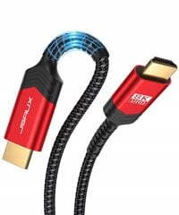 JSAUX 8K 10 м HDMI кабель, 48 Гбит/с Ethernet 8K 60 Гц, 4K 120 Гц цена и информация | Кабели и провода | kaup24.ee