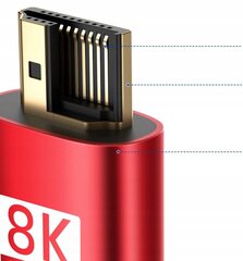 JSAUX HDMI кабель 7,5 м, длинный оптоволоконный кабель HDMI 2.1 48 Гбит/с, 2 шт. цена и информация | Кабели и провода | kaup24.ee