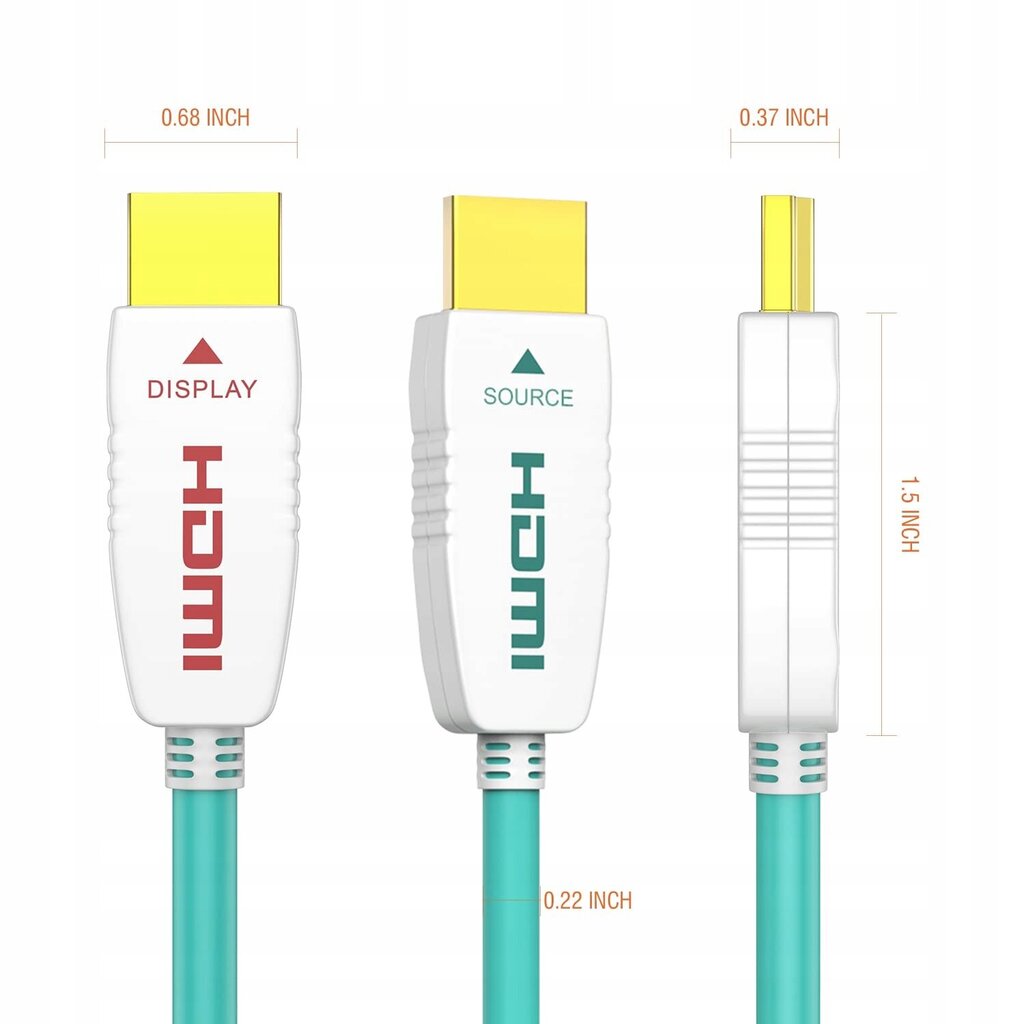 RUIPRO HDMI kaabel 30 m, 48 Gbps 8K60 Hz 4K120 Hz Dynamic HDR HDCP2.2/2.3 цена и информация | Kaablid ja juhtmed | kaup24.ee