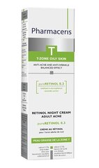 Ночной крем для лица с ретинолом для склонной к акне кожи Pharmaceris T Pureretinol 0,3 40 мл цена и информация | Кремы для лица | kaup24.ee