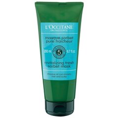 Придающая жизненную энергию маска для волос L'Occitane Revitalizing Fresh Sorbet 200 мл цена и информация | Маски, масла, сыворотки | kaup24.ee