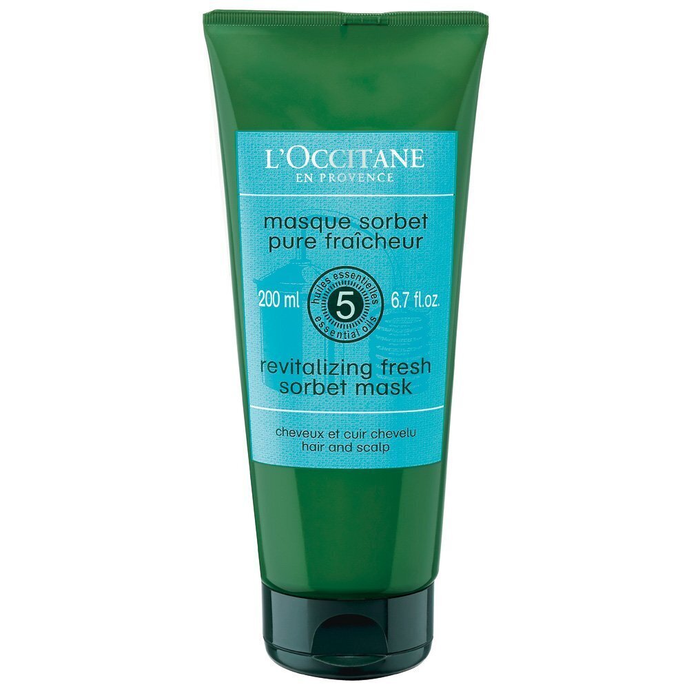 Elujõudu andev juuksemask L'Occitane Revitalizing Fresh Sorbet 200 ml hind ja info | Maskid, õlid, seerumid | kaup24.ee