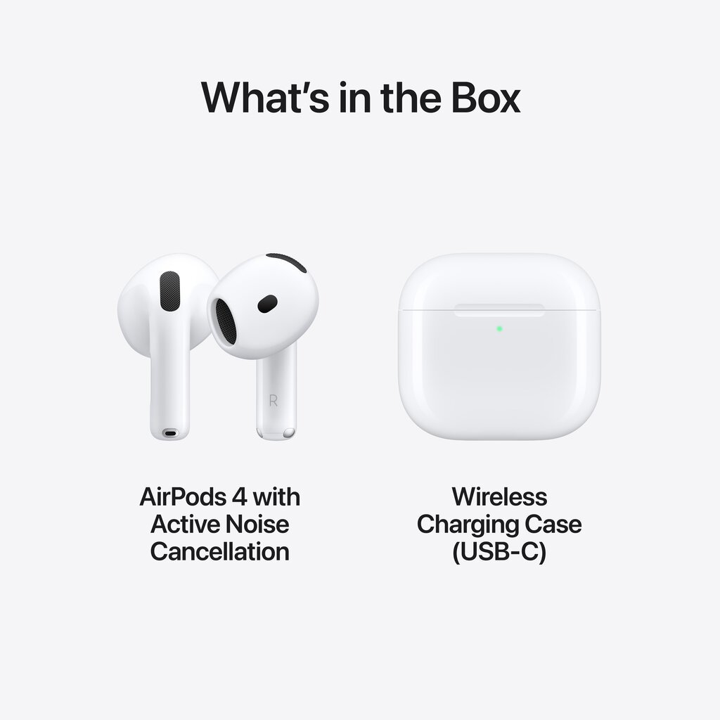 Apple AirPods 4 With Active Noise Cancellation MXP93ZM/A hind ja info | Kõrvaklapid | kaup24.ee