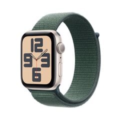 Apple Watch SE GPS 44mm Starlight Aluminium Case with Lake Green Sport Loop MXEW3ET/A hind ja info | Nutikellad (smartwatch) | kaup24.ee