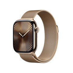 Apple Watch Series 10 GPS + Cellular 42мм Gold Titanium Case with Gold Milanese Loop MX083ET/A цена и информация | Смарт-часы (smartwatch) | kaup24.ee