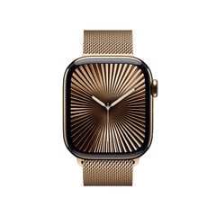 Apple Watch Series 10 GPS + Cellular 42мм Gold Titanium Case with Gold Milanese Loop MX083ET/A цена и информация | Смарт-часы (smartwatch) | kaup24.ee