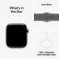 Apple Watch Series 10 GPS + Cellular 42mm Natural Titanium Case with Stone Grey Sport Band - S/M MWXD3ET/A цена и информация | Nutikellad (smartwatch) | kaup24.ee