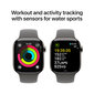 Apple Watch Series 10 GPS + Cellular 42mm Natural Titanium Case with Stone Grey Sport Band - S/M MWXD3ET/A цена и информация | Nutikellad (smartwatch) | kaup24.ee