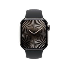 Apple Watch Series 10 GPS + Cellular 42mm Slate Titanium Case with Black Sport Band - S/M MWXG3ET/A цена и информация | Смарт-часы (smartwatch) | kaup24.ee