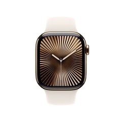 Apple Watch Series 10 GPS + Cellular 42mm Gold Titanium Case with Starlight Sport Band - S/M MX063ET/A цена и информация | Смарт-часы (smartwatch) | kaup24.ee