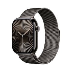 Apple Watch Series 10 GPS + Cellular 46mm Slate Titanium Case with Slate Milanese Loop - M/L MWYW3ET/A hind ja info | Nutikellad (smartwatch) | kaup24.ee