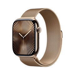 Apple Watch Series 10 GPS + Cellular 46mm Gold Titanium Case with Gold Milanese Loop - M/L MX003ET/A hind ja info | Nutikellad (smartwatch) | kaup24.ee