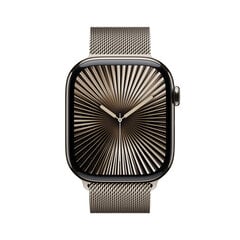 Apple Watch Series 10 GPS + Cellular 46mm Natural Titanium Case with Natural Milanese Loop - S/M MC7Q4ET/A hind ja info | Nutikellad (smartwatch) | kaup24.ee