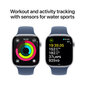 Apple Watch Series 10 GPS + Cellular 46mm Silver Aluminium Case with Denim Sport Band - S/M MWY03ET/A цена и информация | Nutikellad (smartwatch) | kaup24.ee