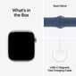 Apple Watch Series 10 GPS 42mm Silver Aluminium Case with Denim Sport Band - S/M MWWA3ET/A цена и информация | Nutikellad (smartwatch) | kaup24.ee