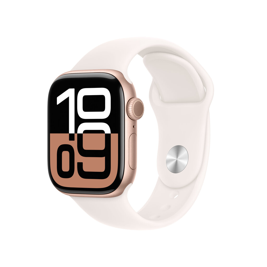 Apple Watch Series 10 GPS + Cellular 42mm Rose Gold Aluminium Case with Light Blush Sport Band - S/M MWX93ET/A цена и информация | Nutikellad (smartwatch) | kaup24.ee