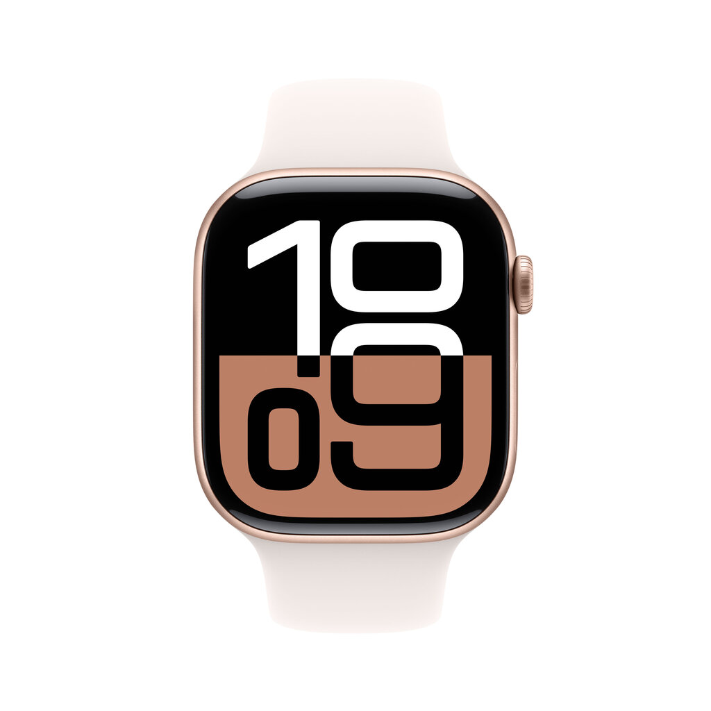 Apple Watch Series 10 GPS 46mm Rose Gold Aluminium Case with Light Blush Sport Band - S/M MWWT3ET/A hind ja info | Nutikellad (smartwatch) | kaup24.ee