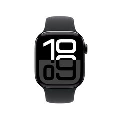 Apple Watch Series 10 GPS 42mm Jet Black Aluminium Case with Black Sport Band - S/M MWWE3ET/A цена и информация | Смарт-часы (smartwatch) | kaup24.ee