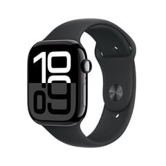 Apple Watch Series 10 GPS 46mm Jet Black Aluminium Case with Black Sport Band - S/M MWWP3ET/A цена и информация | Смарт-часы (smartwatch) | kaup24.ee