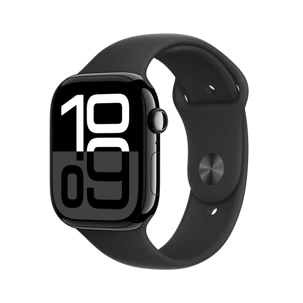 Apple Watch Series 10 GPS 46mm Jet Black Aluminium Case with Black Sport Band - S/M MWWP3ET/A цена и информация | Nutikellad (smartwatch) | kaup24.ee