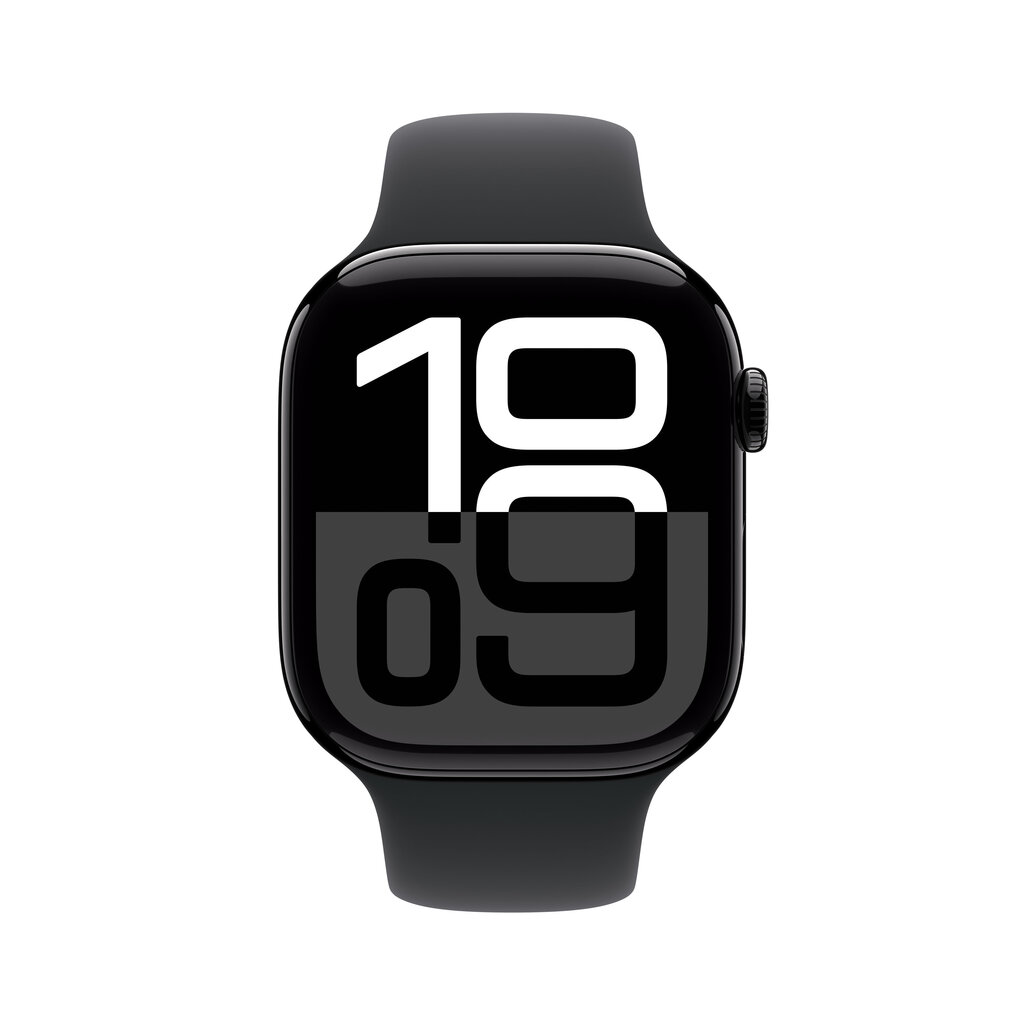 Apple Watch Series 10 GPS 46mm Jet Black Aluminium Case with Black Sport Band - S/M MWWP3ET/A цена и информация | Nutikellad (smartwatch) | kaup24.ee